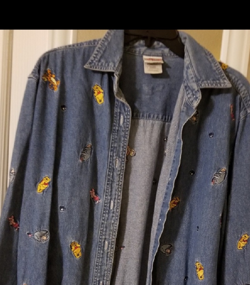 Ladies Disney Denim Embroidered Shirt